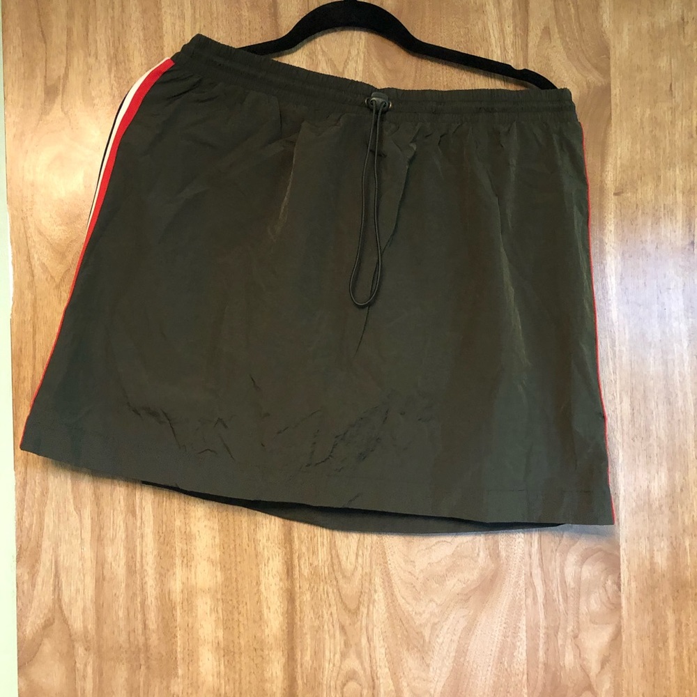 Olive green skirt